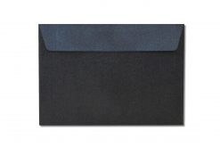 C6 black metallic envelopes