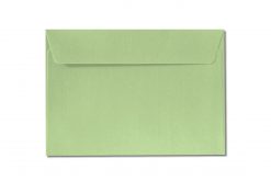 C6 green metallic envelopes