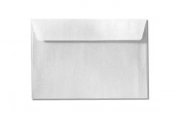C6 white metallic envelopes