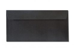 DL black metallic envelopes