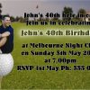 18th 21st 30th 40th 50th 60th Birthday Invitations