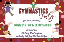 Gymnastics Invitations 01