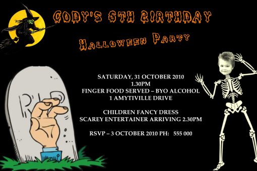 halloween invitations