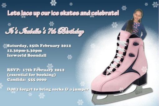 Ice Skating Invitations